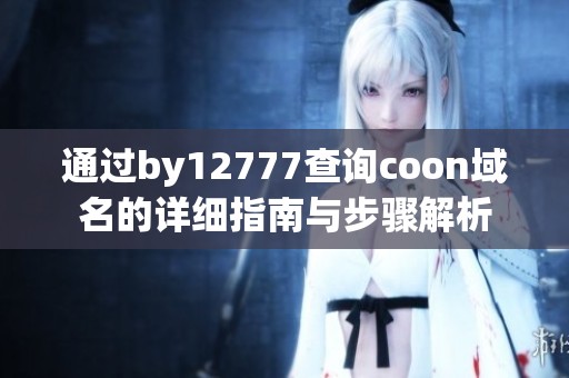 通过by12777查询coon域名的详细指南与步骤解析