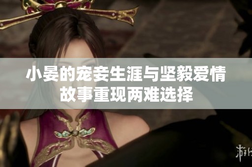 小晏的宠妾生涯与坚毅爱情故事重现两难选择