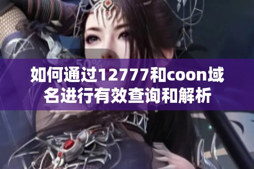 如何通过12777和coon域名进行有效查询和解析