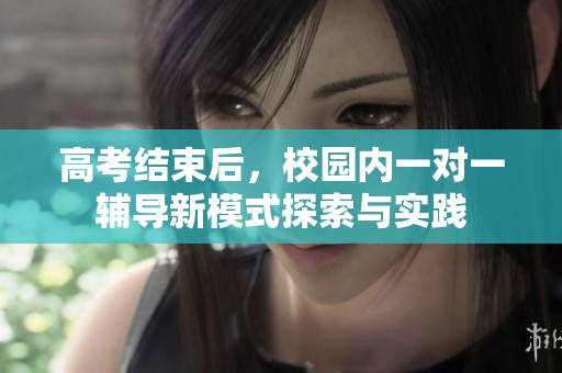 高考结束后，校园内一对一辅导新模式探索与实践