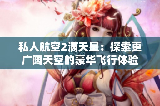 私人航空2满天星：探索更广阔天空的豪华飞行体验
