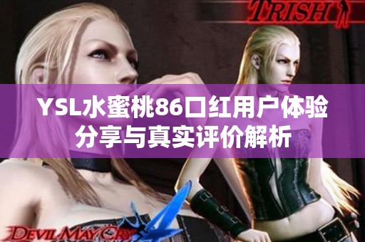 YSL水蜜桃86口红用户体验分享与真实评价解析