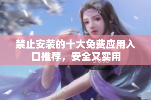 禁止安装的十大免费应用入口推荐，安全又实用