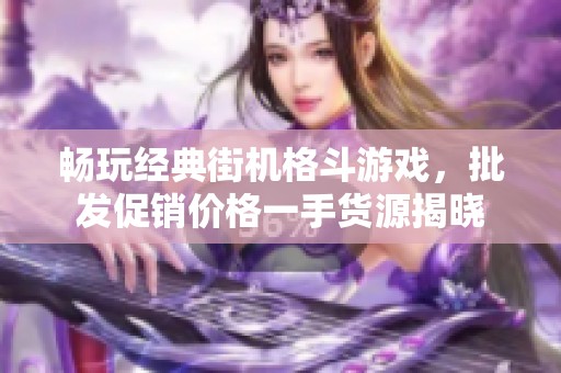 畅玩经典街机格斗游戏，批发促销价格一手货源揭晓