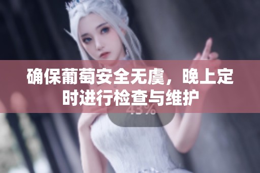 确保葡萄安全无虞，晚上定时进行检查与维护