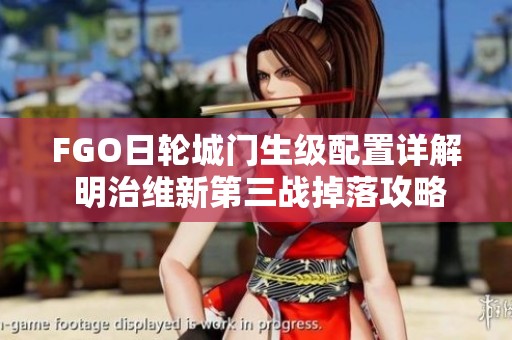 FGO日轮城门生级配置详解 明治维新第三战掉落攻略