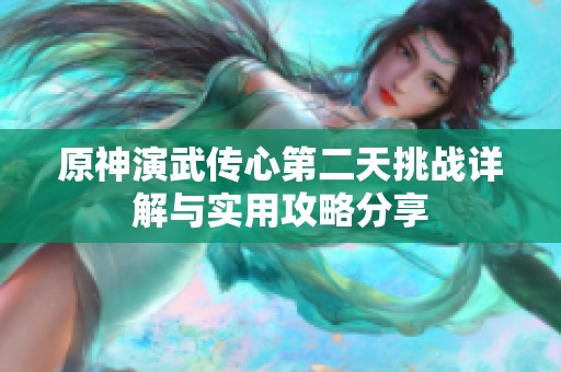 原神演武传心第二天挑战详解与实用攻略分享