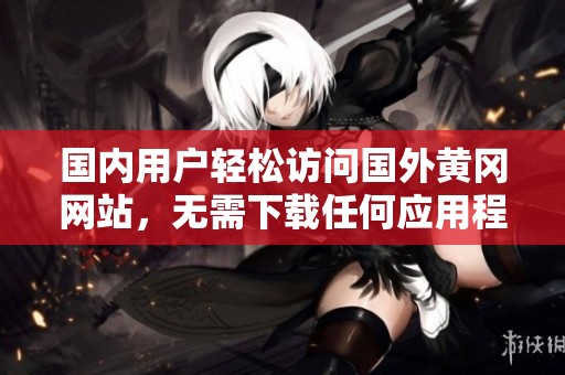 国内用户轻松访问国外黄冈网站，无需下载任何应用程序