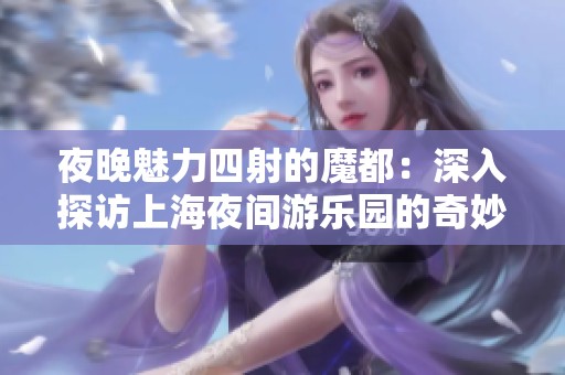 夜晚魅力四射的魔都：深入探访上海夜间游乐园的奇妙体验